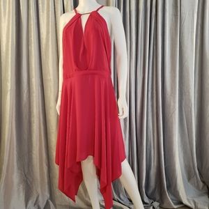 HALSTON HERITAGE Carnation Pink Sleeveless Dress